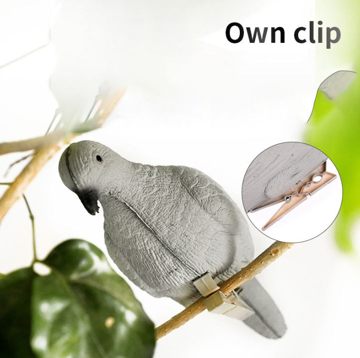 White Smoke Pigeon Target with Clip EVA Foam Simulation Bird Decoy for Outdoor Practice MARKSMAN