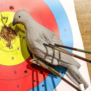 White Smoke Pigeon Target with Clip EVA Foam Simulation Bird Decoy for Outdoor Practice MARKSMAN