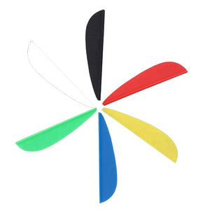 Dark Slate Gray SPG 2 Inch Plastic Arrow Vanes Lightweight Durable DIY Archery SPG