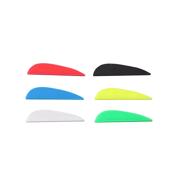 Light Sea Green SPG 2 Inch Plastic Arrow Vanes Lightweight Durable DIY Archery SPG