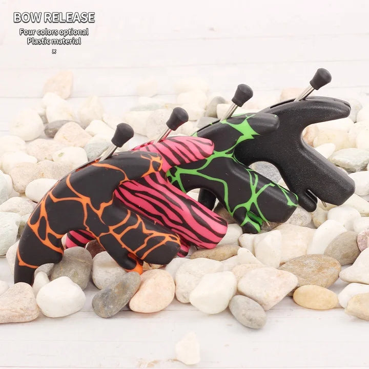 SPG Plastic Bow Release 3-Finger Archery Grip | Lightweight Thumb Aid