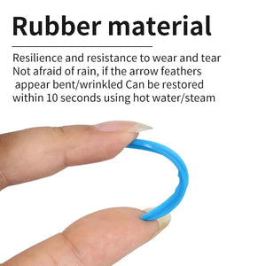 Rosy Brown SPG 2-Inch Plastic Compound Arrow Vanes | Drop Shape Fletching Set SPG