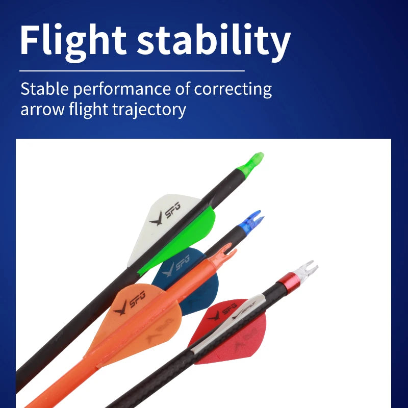 Midnight Blue SPG 2-Inch Plastic Compound Arrow Vanes | Drop Shape Fletching Set SPG