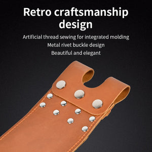 Black SPG Pocket Leather Arrow Quiver – Compact Waist Hanged Arrow Holder SPG