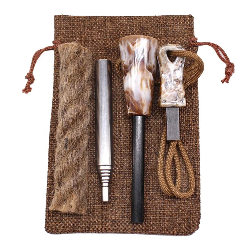 Pocket Size Fire Starter Survival Kit for Camping & Hiking