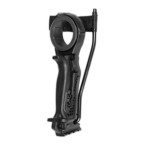 White Smoke Pocket Slingshot with Wrist Support Bracket Cup Holder Ring Launcher for Outdoor Activities INDIAN SLINGSHOT
