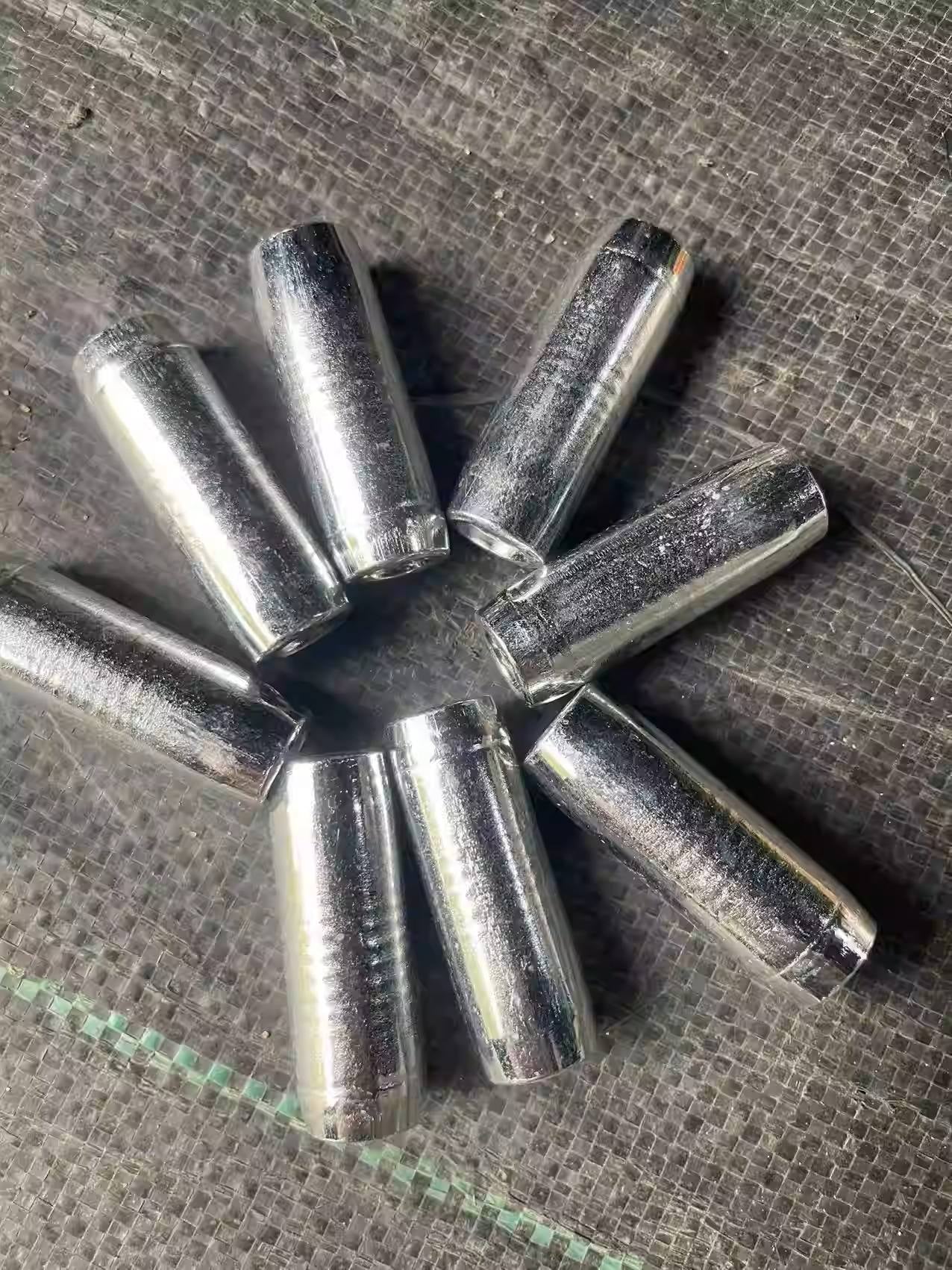 Dim Gray Zinc Electroplated Fishing Net Tube Sinker – Hollow Center Net Weight INDIAN SLINGSHOT