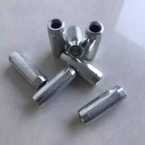 Dark Gray Zinc Electroplated Fishing Net Tube Sinker – Hollow Center Net Weight INDIAN SLINGSHOT