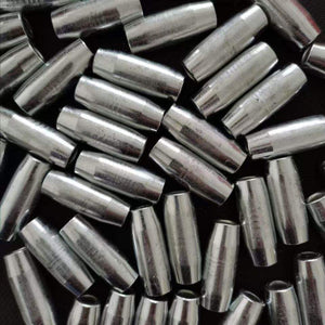 Black Zinc Electroplated Fishing Net Tube Sinker – Hollow Center Net Weight INDIAN SLINGSHOT