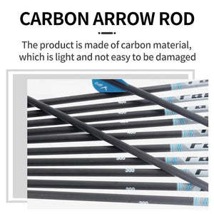 Dark Slate Gray SPG Pure Carbon Arrows 80cm | 250–500 Spine 6.2mm ID Precision Shafts SPG