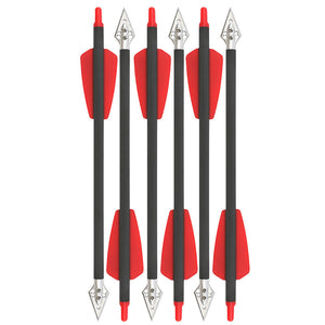 White Smoke 8 Inch Pure Carbon Short Arrow with Rubber Feather and Aluminum Broadhead – Archery Bow Accessories INDIAN SLINGSHOT