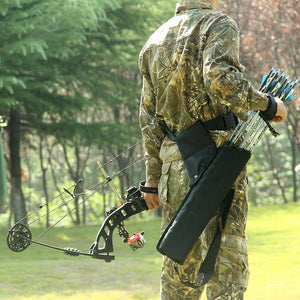 Dim Gray Hot Sales Two Colors Convenient Practical Double Strap Three-tube Quiver for Shooting Training INDIAN SLINGSHOT