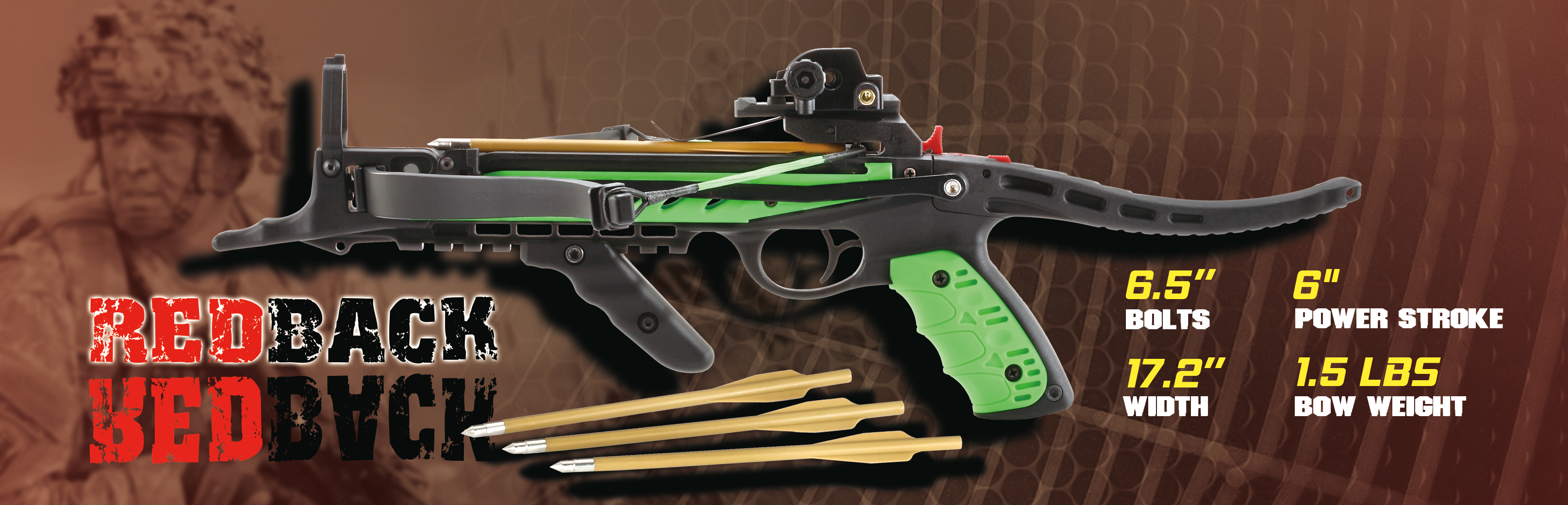 Dark Slate Gray Hori-Zone Redback Deluxe Recurve Crossbow - Green Hori-Zone