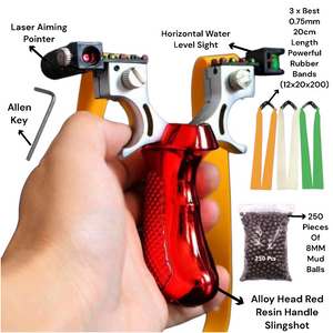 Wheat New Professional Alloy Bow Head Resin Handled Slingshot SLINGSTER