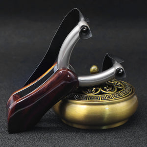 Dark Slate Gray ROYAL FANG Foldable Zinc Alloy & Wood Slingshot INDIAN SLINGSHOT
