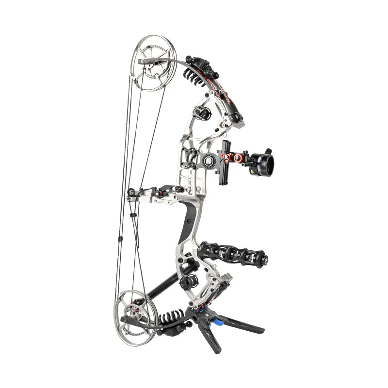Gray SPG RS Dual-Purpose Compound Bow – 7075 CNC Machined Aluminum Frame SPG