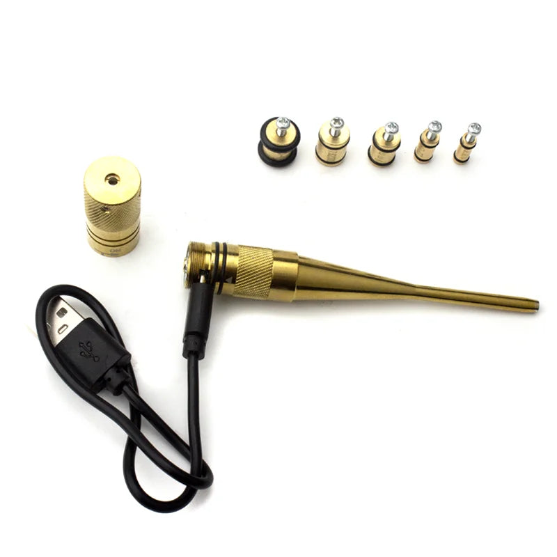 White Smoke Rechargeable Universal Red Laser Sight – USB Charging, Brass Body, Compact Design INDIAN SLINGSHOT