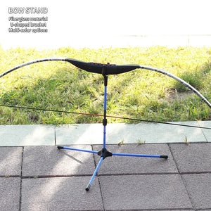 Dark Gray SPG Recurve Bow Stand – Foldable Fiberglass Bow Holder SPG