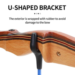 Dark Khaki SPG Recurve Bow Stand – Foldable Fiberglass Bow Holder SPG