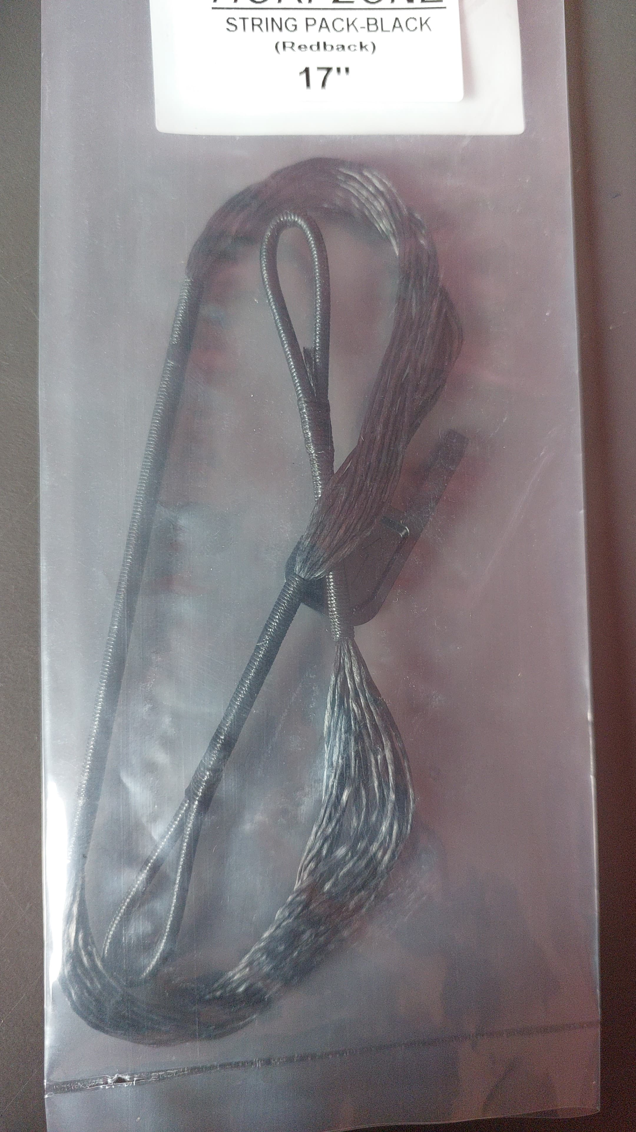 Slate Gray Hori-Zone Redback Pistol Crossbow String - Black Hori-Zone