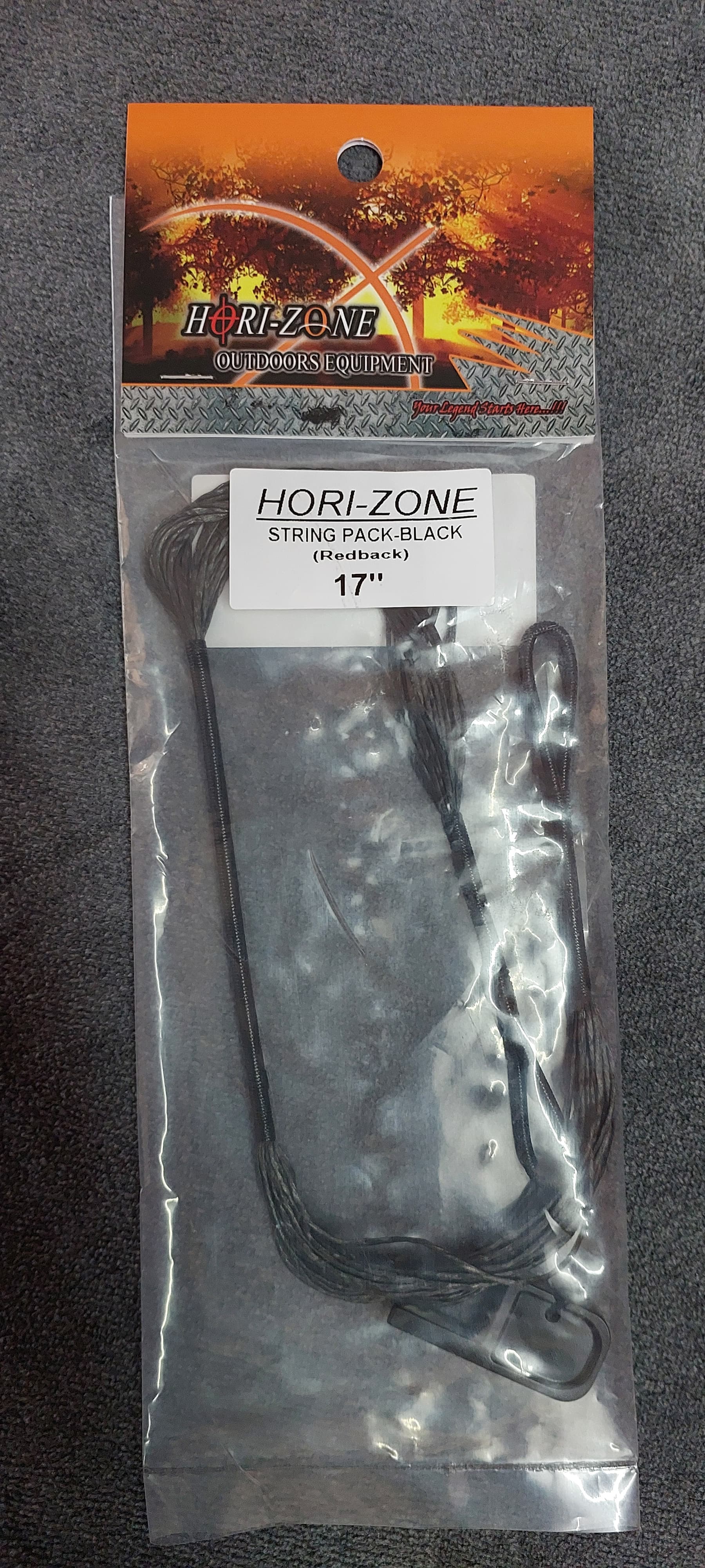 Dark Slate Gray Hori-Zone Redback Pistol Crossbow String - Black Hori-Zone
