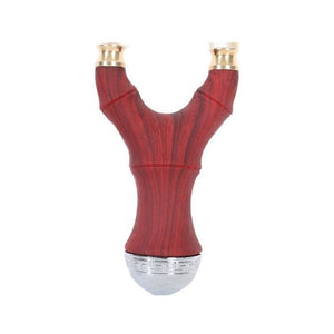 White Smoke Reddish Brown Alloy Slingshot Children Toy – Compact Ergonomic Outdoor Play Tool INDIAN SLINGSHOT