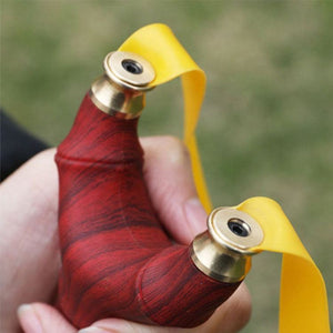 Dim Gray Reddish Brown Alloy Slingshot Children Toy – Compact Ergonomic Outdoor Play Tool INDIAN SLINGSHOT
