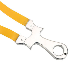 White Smoke Reflective Mirror Stainless Steel Slingshot MARKSMAN