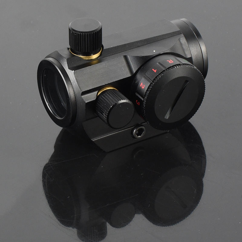 Black Reflex Red Dot Sight Scope – 1x Aluminum Optical Sight with Red Dot Reticle MARKSMAN
