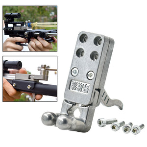 White Smoke Heavy Duty Alloy Trigger Slingshot Release Device with Screws MARKSMAN