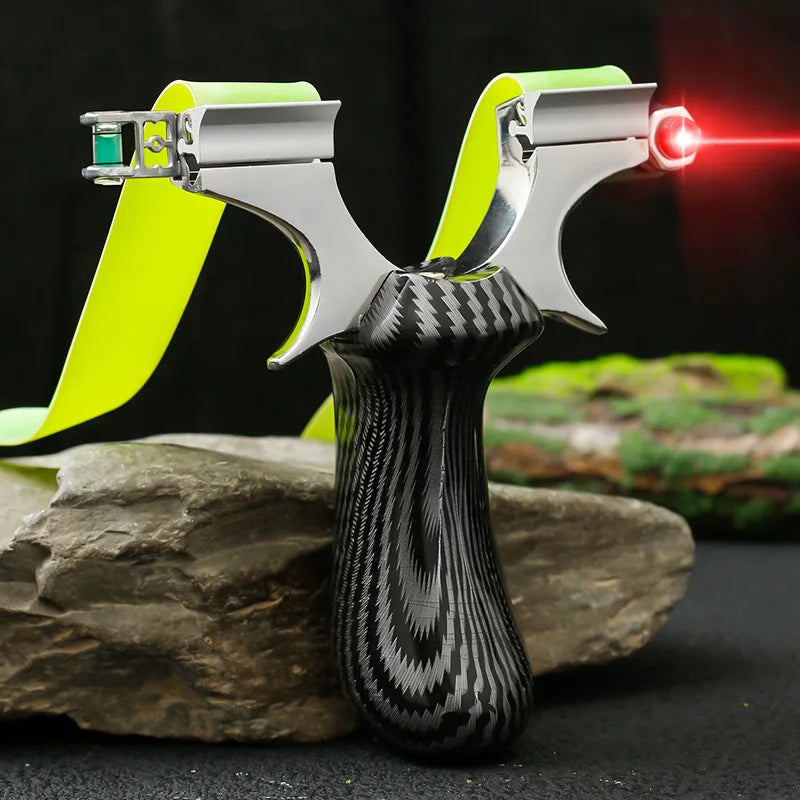 Black Resin-Plated Stainless Steel Slingshot – Outdoor Recreational Sports Frame INDIAN SLINGSHOT