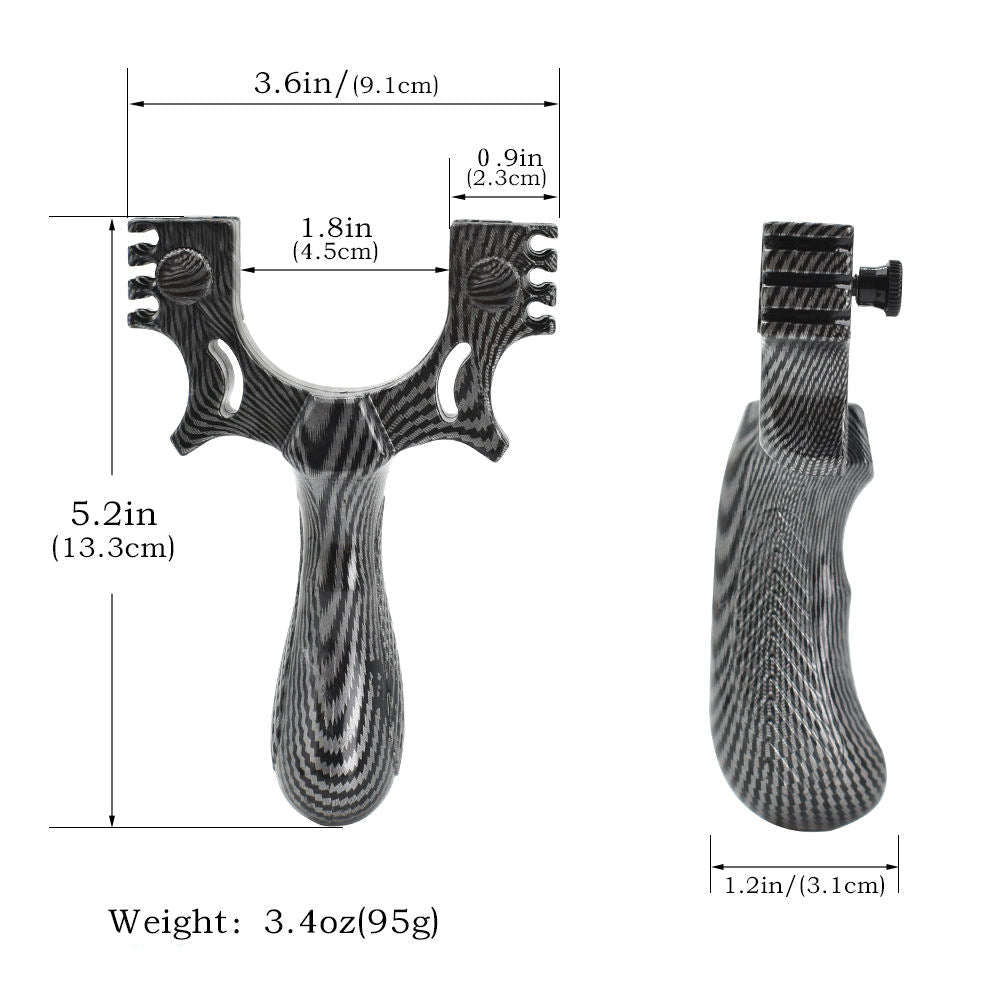 Dark Slate Gray Resin DualEdge Slingshot INDIAN SLINGSHOT