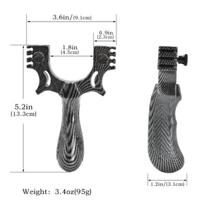 Dark Slate Gray Resin DualEdge Slingshot INDIAN SLINGSHOT