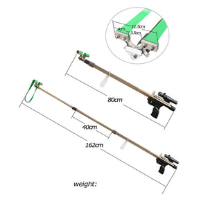 Light Gray New High Power Precision Retractable Folding Slingshot MARKSMAN