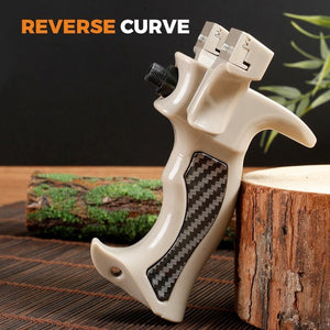 Black ReverseArc Resin Slingshot INDIAN SLINGSHOT