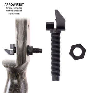 Dark Slate Gray SPG Right-Hand Arrow Rest – Lightweight PE Plastic Recurve Bow Accessory SPG