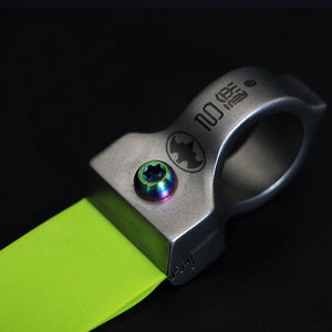 Black Ring-less Titanium Alloy Slingshot | Compact Stainless Steel Frame with Minimalist No-Ring Design INDIAN SLINGSHOT