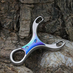 Dark Slate Gray RingGlow Titanium Alloy Slingshot INDIAN SLINGSHOT