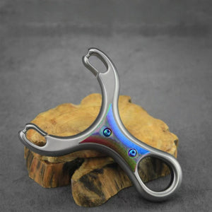Dim Gray RingGlow Titanium Alloy Slingshot INDIAN SLINGSHOT