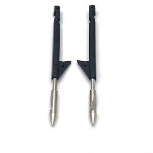 Light Gray Rocket Stainless Steel and Fiber Fishing Dart MARKSMAN