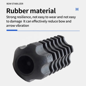 White Smoke SPG Rubber Bow Stabilizer Black 11x4x4cm Archery Accessory SPG