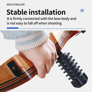 Dark Slate Gray SPG Rubber Bow Stabilizer Black 11x4x4cm Archery Accessory SPG