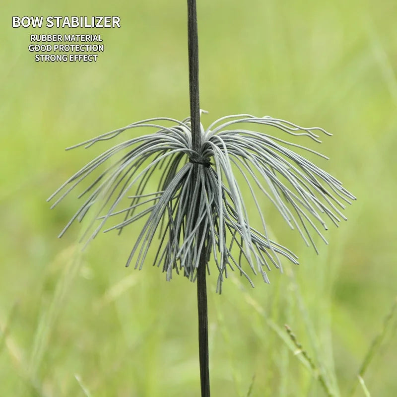 Dark Khaki SPG Rubber Bow String Stabilizer Gray - Vibration Dampener for Recurve and Compound Bows SPG