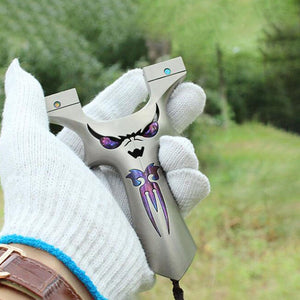 Dark Sea Green Ruthless and Powerful Monster Titanium Alloy Slingshot MARKSMAN