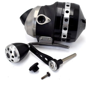 White Smoke SA30 Black Stainless Steel Fly Fishing Reel 3.6:1 Gear Ratio – Left & Right Hand Interchangeable Bait Reel MARKSMAN