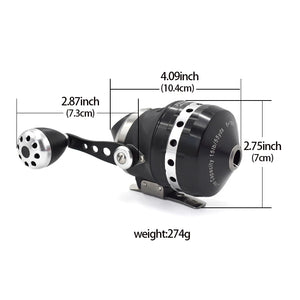 White Smoke SA30 Black Stainless Steel Fly Fishing Reel 3.6:1 Gear Ratio – Left & Right Hand Interchangeable Bait Reel MARKSMAN