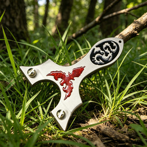 Black CARLET RAPTOR Alloy Slingshot INDIAN SLINGSHOT
