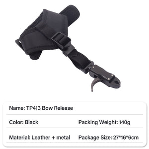 Dark Slate Gray SPG Bow Release Archery Compound Bows Accessories Set Professional Shooting Adjustable Wrist Triggers Grip Clamp D-Loop Caliper INDIAN SLINGSHOT