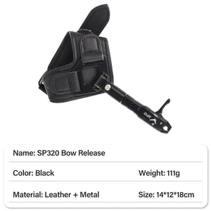 Dark Slate Gray SPG Bow Release Archery Compound Bows Accessories Set Professional Shooting Adjustable Wrist Triggers Grip Clamp D-Loop Caliper INDIAN SLINGSHOT
