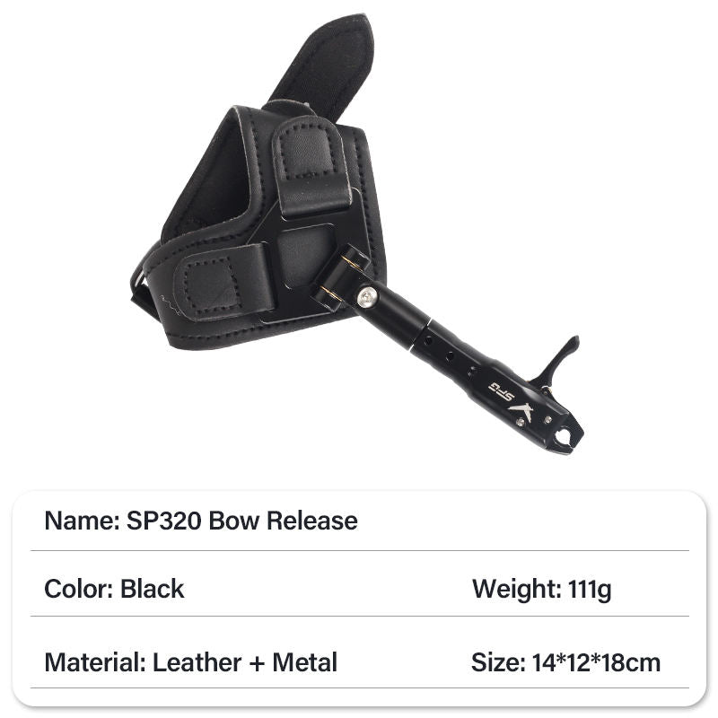Dark Slate Gray SPG Bow Release Archery Compound Bows Accessories Set Professional Shooting Adjustable Wrist Triggers Grip Clamp D-Loop Caliper INDIAN SLINGSHOT